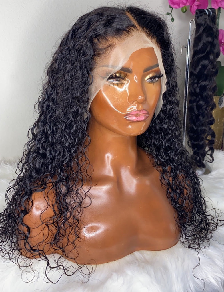 VIRGIN DEEP CURLY | LACE FRONT WIG